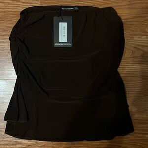 PrettyLittleThing Brown Mini Skirt